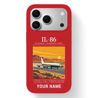 Thumbnail for Ilyushin Il-86 - Poster + Name - MagSafe iPhone 17 Pro - Red