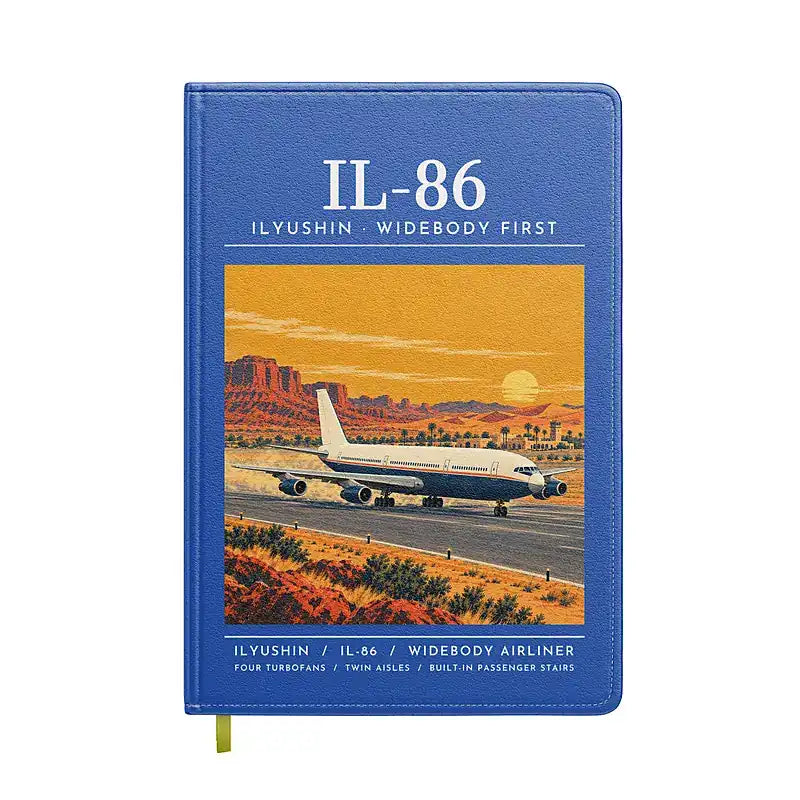 Ilyushin Il-86 - Poster - Notebook - Blue