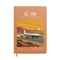 Thumbnail for Ilyushin Il-86 - Poster - Notebook - Orange