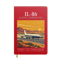 Thumbnail for Ilyushin Il-86 - Poster - Notebook - Red