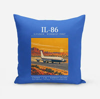 Thumbnail for Ilyushin Il-86 - Poster - Pillow - Blue