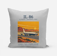 Thumbnail for Ilyushin Il-86 - Poster - Pillow - Light Gray