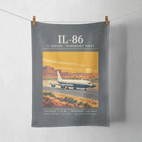 Thumbnail for Ilyushin Il-86 - Poster - Towel - Gray