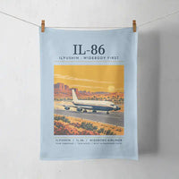 Thumbnail for Ilyushin Il-86 - Poster - Towel - Light Blue