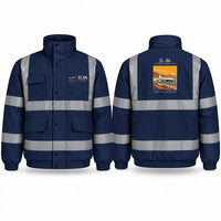 Thumbnail for Ilyushin Il-86 Reflective Winter Jackets - Poster - Navy Blue
