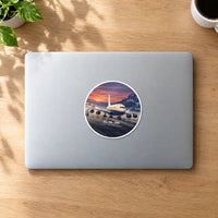Thumbnail for Ilyushin Il-96-300 - 3D - Circle Sticker - MacBook