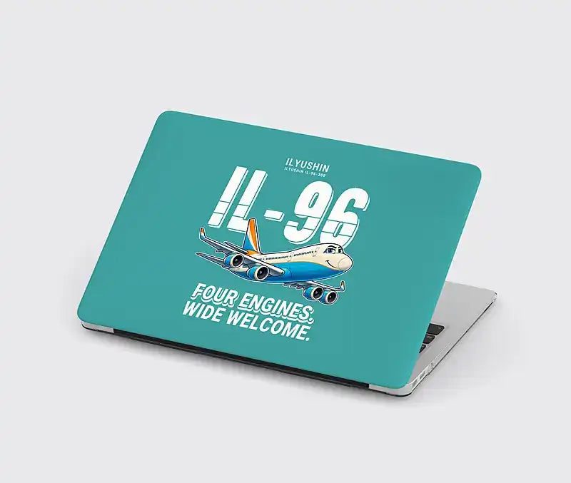 Ilyushin Il-96-300 - Cartoon - MacBook Case - Turquoise