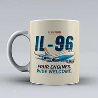Thumbnail for Ilyushin Il-96-300 - Cartoon - Mug - Beige
