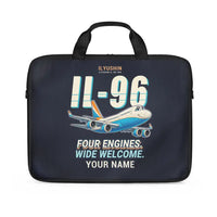 Thumbnail for Ilyushin Il-96-300 - Cartoon + Name - Laptop Bag