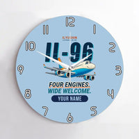 Thumbnail for Ilyushin Il-96-300 - Cartoon + Name - No Frame - Light Blue