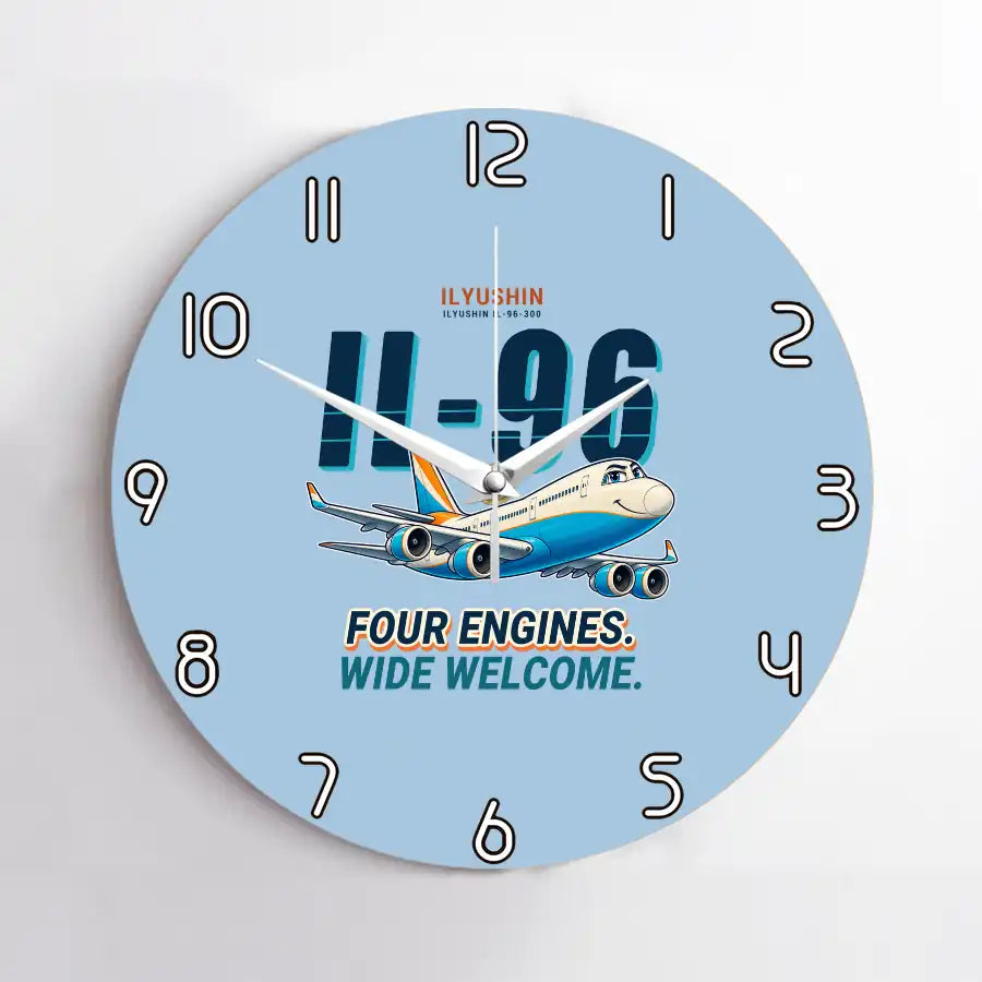 Ilyushin Il-96-300 - Cartoon - No Frame - Light Blue
