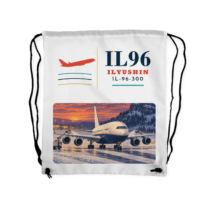 Ilyushin Il-96-300 - Drawstring Bag - Classic - White