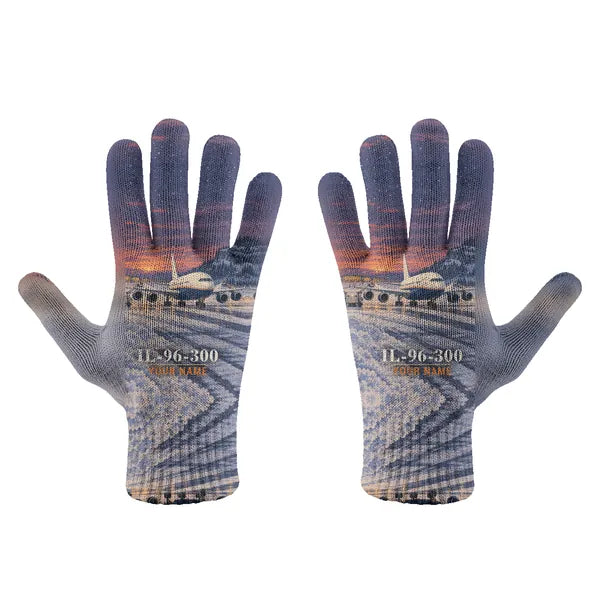 Ilyushin Il-96-300 - Gloves - Full - 3D + Name - Full Print