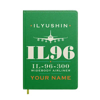 Thumbnail for Ilyushin Il-96-300 - Heritage + Name - Notebook - Green