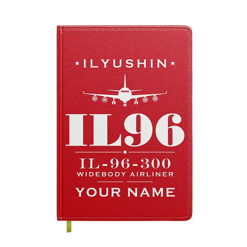 Ilyushin Il-96-300 - Heritage + Name - Notebook - Red
