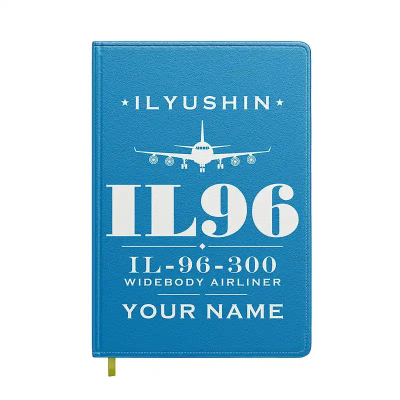 Ilyushin Il-96-300 - Heritage + Name - Notebook - Turquoise