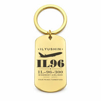 Thumbnail for Ilyushin Il-96-300 - Key Chain - Heritage - Gold