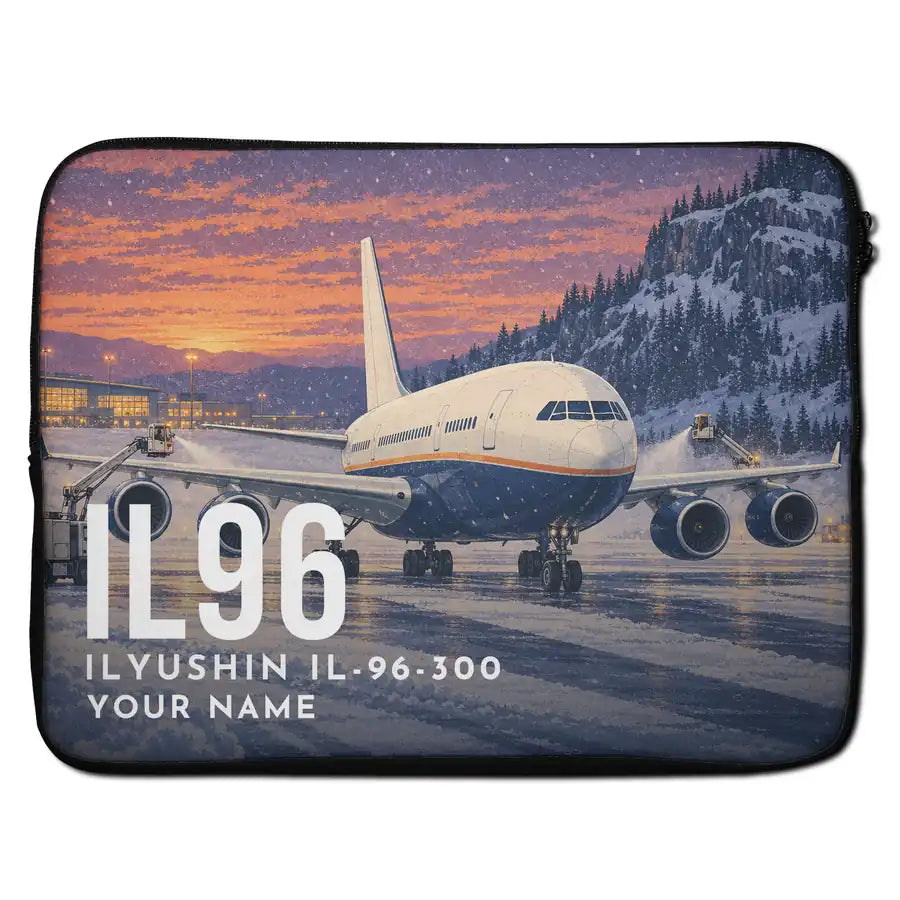 Ilyushin Il-96-300 - Laptop Sleeve + Name