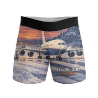 Thumbnail for Ilyushin Il-96-300 - Men Boxers - 3D + Name - Full Print