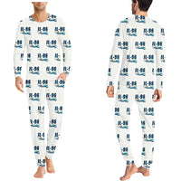 Thumbnail for Ilyushin Il-96-300 - Men Pajamas - Cartoon Pattern - White