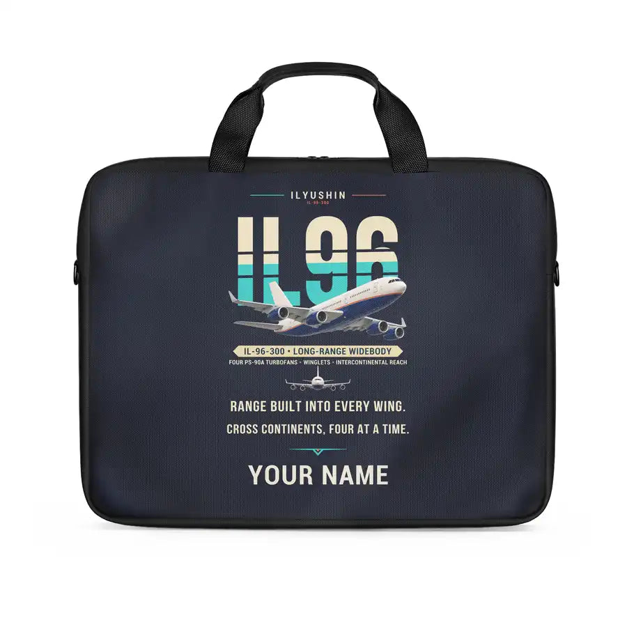 Ilyushin Il-96-300 - Original + Name - Laptop Bag