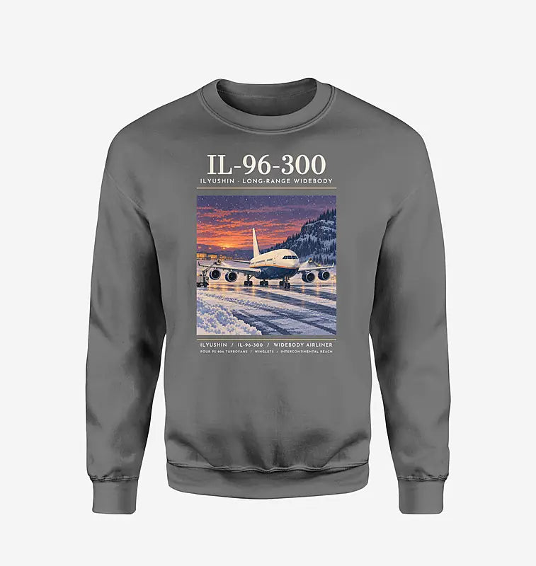 Ilyushin Il-96-300 - Poster - Sweatshirt - Gray