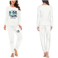Thumbnail for Ilyushin Il-96-300 - Women Pajamas - Original Chest + Name - White