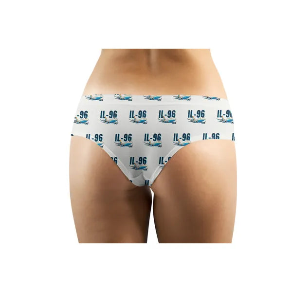 Ilyushin Il-96-300 - Women Panties - Cartoon Pattern - White - Back
