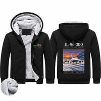 Thumbnail for Ilyushin Il-96-300 Zipped Sweatshirts - Poster - Black