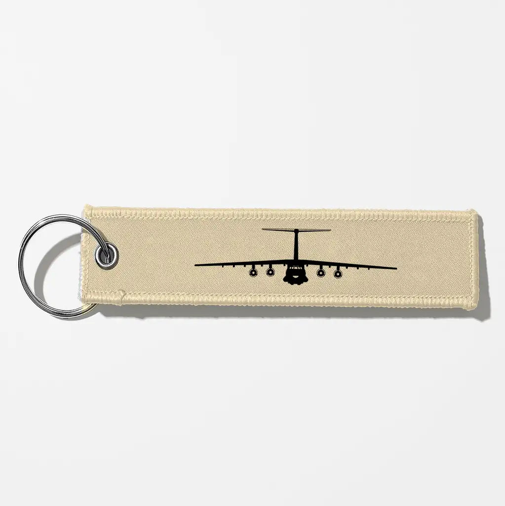 Ilyushin IL-76 Silhouette Key Chains - Beige