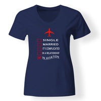 Thumbnail for In Aviation Designed V-Neck T-Shirts