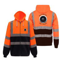 Thumbnail for In Thrust We Trust Designed Reflective Zipped Hoodies