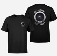 Thumbnail for In Thrust We Trust design on black double side