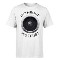 Thumbnail for In Thrust We Trust design on white single side
