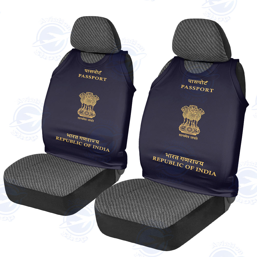 Indian Passport Designed Car Seat Covers