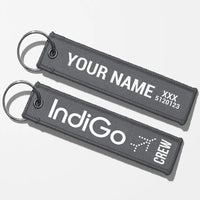 Thumbnail for Indigo Airlines Crew & Staff Tag Key Chains - Gray - Crew + Name