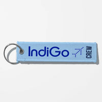 Thumbnail for Indigo Airlines Crew & Staff Tag Key Chains - Light Blue - Crew