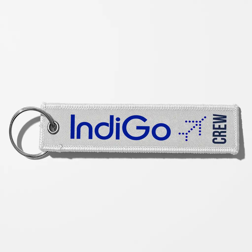 Indigo Airlines Crew & Staff Tag Key Chains - White - Crew