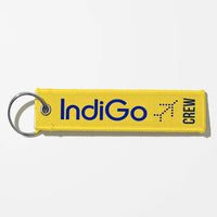 Thumbnail for Indigo Airlines Crew & Staff Tag Key Chains - Yellow - Crew