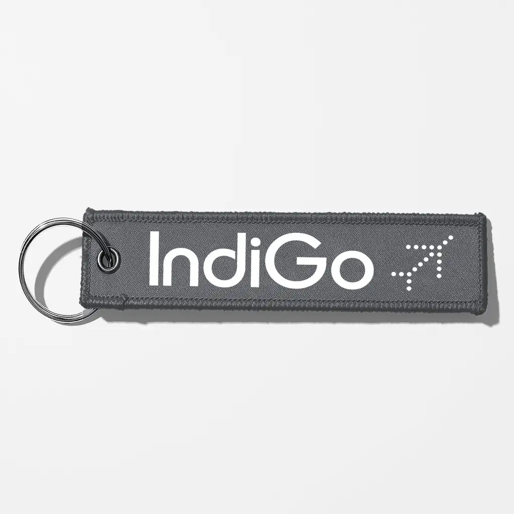 Indigo Airlines Crew & Staff Tag Key Chains - Gray