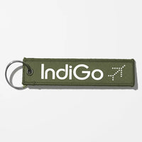 Thumbnail for Indigo Airlines Crew & Staff Tag Key Chains - Green Army