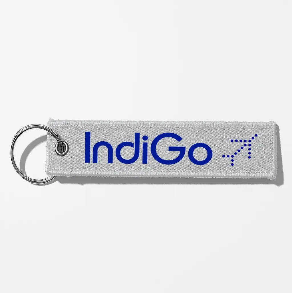 Indigo Airlines Crew & Staff Tag Key Chains - Light Gray