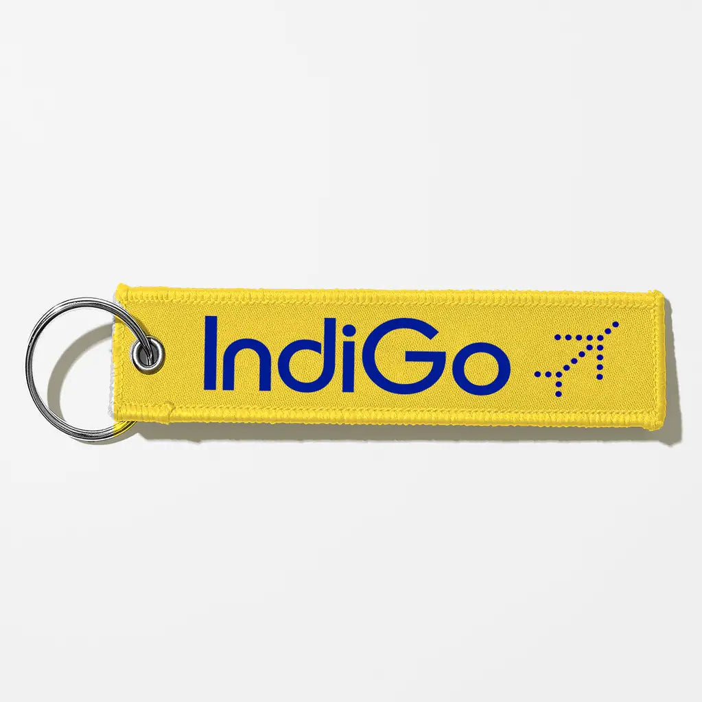 Indigo Airlines Crew & Staff Tag Key Chains - Yellow