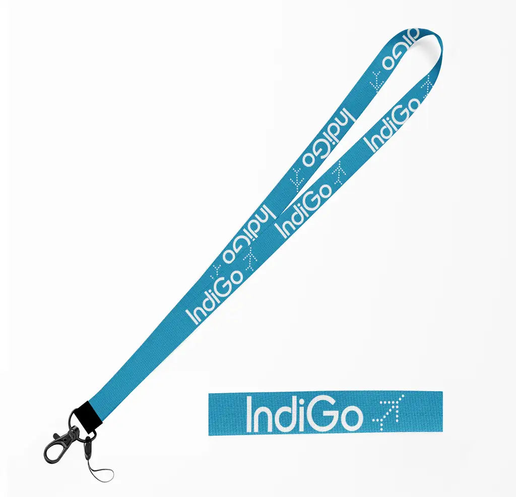 Indigo Airlines lanyard - light blue