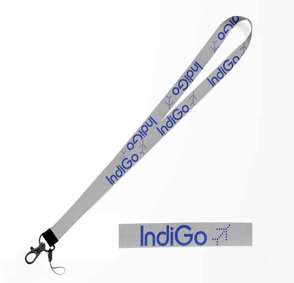 Indigo Airlines lanyard - light gray
