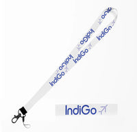 Thumbnail for Indigo Airlines lanyard - white