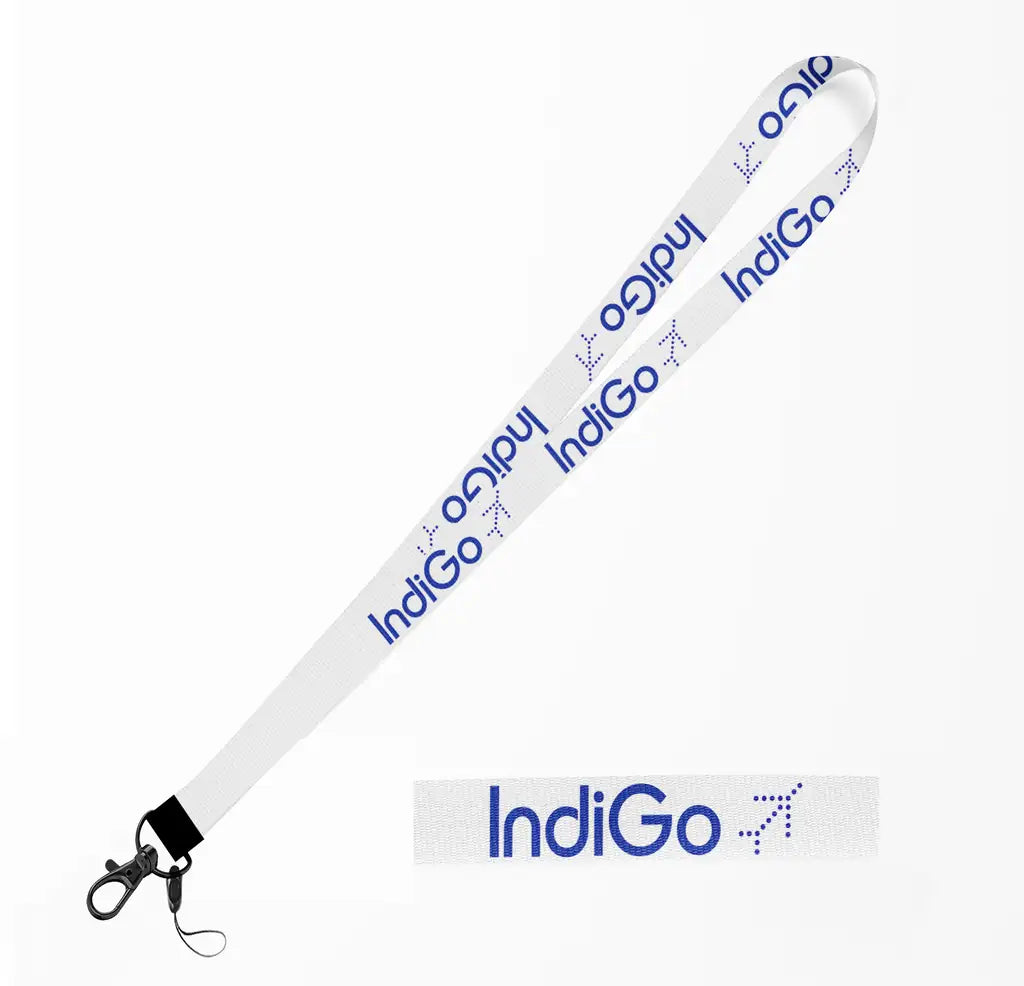 Indigo Airlines lanyard - white