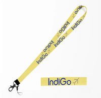 Thumbnail for Indigo Airlines lanyard - yellow