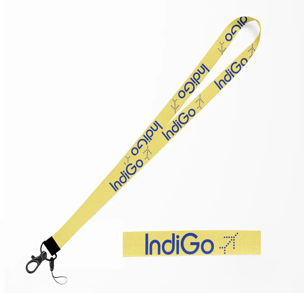 Indigo Airlines lanyard - yellow