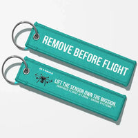 Thumbnail for Inspired Flight IF1200A Aviator Key Chains - Turquoise - Remove Before Flight